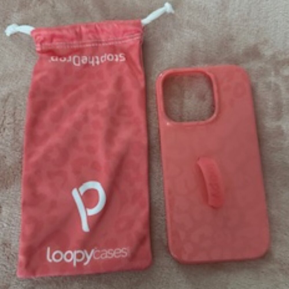 Loopy Case Coral Leopard iPhone 14 Pro